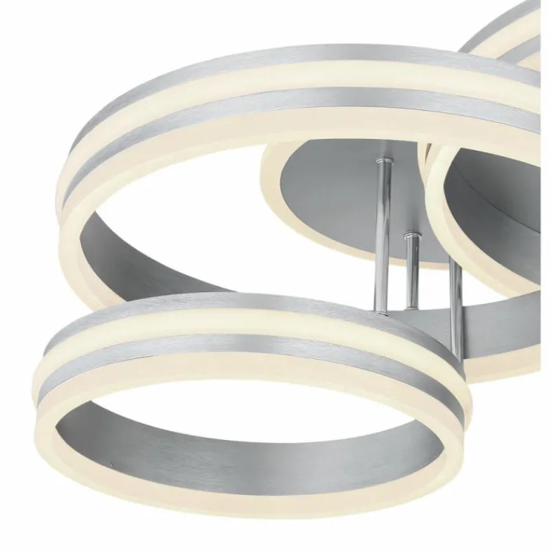 Luminaires Globo Lighting Plafonnier Globo RUBIO LED Gris, 1 lumière, Télécommandes* Éclairage Led