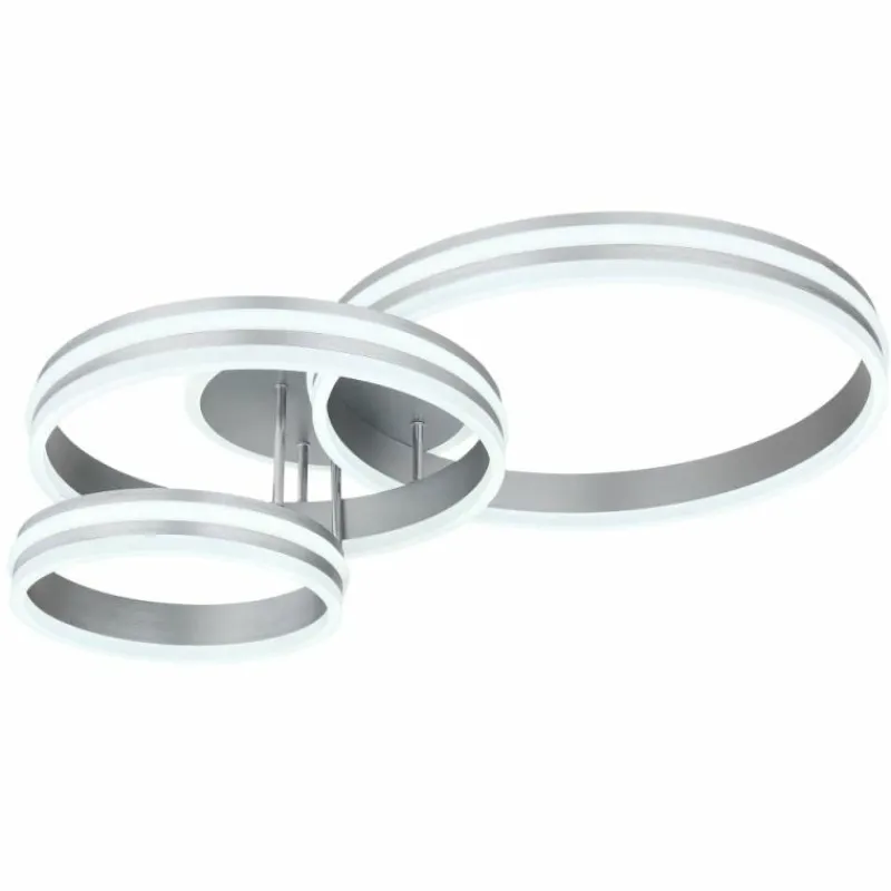 Luminaires Globo Lighting Plafonnier Globo RUBIO LED Gris, 1 lumière, Télécommandes* Éclairage Led