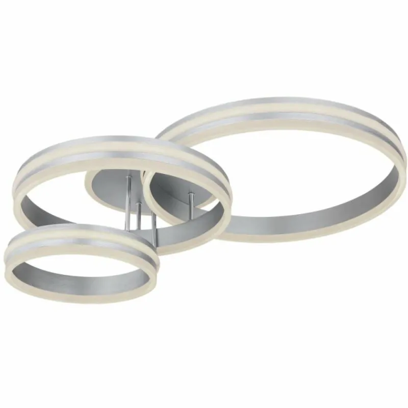 Luminaires Globo Lighting Plafonnier Globo RUBIO LED Gris, 1 lumière, Télécommandes* Éclairage Led