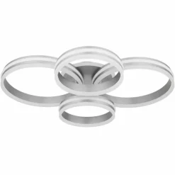 Luminaires Globo Lighting Plafonnier Globo RUBIO LED Gris, 1 lumière, Télécommandes* Éclairage Led