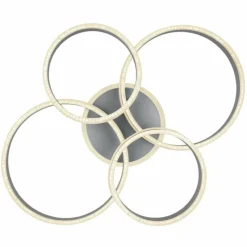 Luminaires Globo Lighting Plafonnier Globo RUBIO LED Gris, 1 lumière, Télécommandes* Éclairage Led