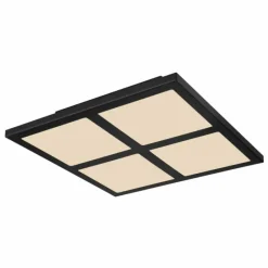 Luminaires Globo Lighting Plafonnier Globo SAHIDA LED Noir, 1 lumière, Télécommandes, Changeur de couleurs