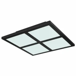 Luminaires Globo Lighting Plafonnier Globo SAHIDA LED Noir, 1 lumière, Télécommandes, Changeur de couleurs