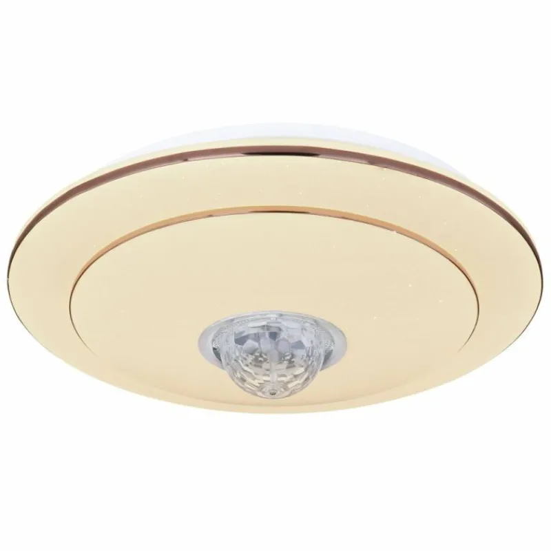 Luminaires Globo Lighting Plafonnier Globo SANTINA LED Blanc, 1 lumière, Télécommandes