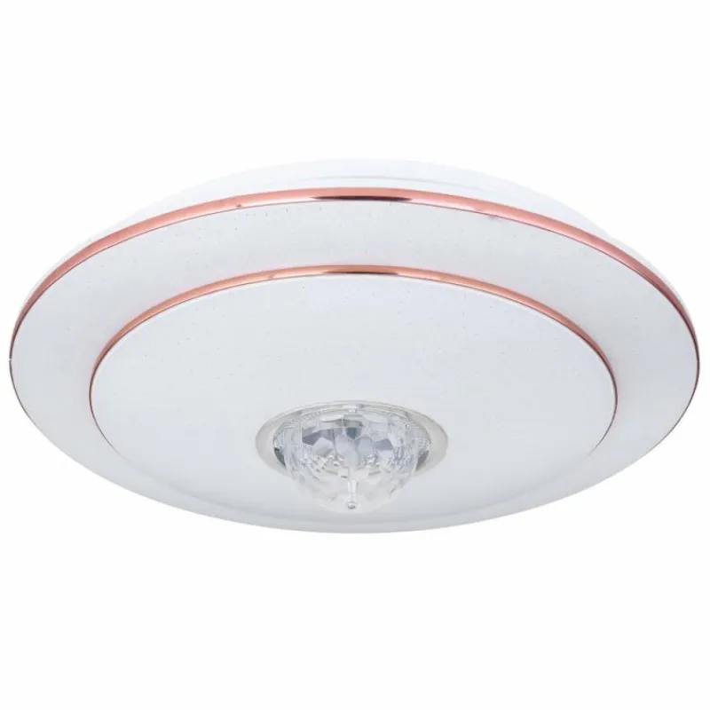 Luminaires Globo Lighting Plafonnier Globo SANTINA LED Blanc, 1 lumière, Télécommandes