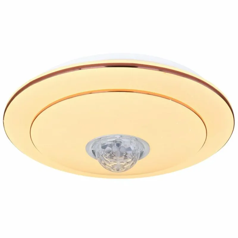 Luminaires Globo Lighting Plafonnier Globo SANTINA LED Blanc, 1 lumière, Télécommandes