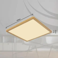 Luminaires Globo Lighting Plafonnier Globo SAPANA LED Laiton, Blanc, 1 lumière* Éclairage Led