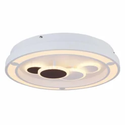 Luminaires Globo Lighting Plafonnier Globo SOLA LED Blanc, 1 lumière, Télécommandes