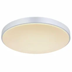 Luminaires Globo Lighting Plafonnier Globo SONNY LED Argenté, Blanc, 1 lumière, Télécommandes* Éclairage Led