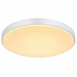 Luminaires Globo Lighting Plafonnier Globo SONNY LED Argenté, Blanc, 1 lumière, Télécommandes* Éclairage Led