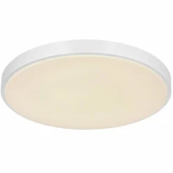 Luminaires Globo Lighting Plafonnier Globo SONNY LED Argenté, Blanc, 1 lumière, Télécommandes* Éclairage Led