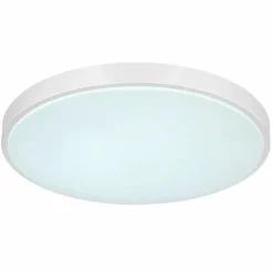 Luminaires Globo Lighting Plafonnier Globo SONNY LED Argenté, Blanc, 1 lumière, Télécommandes* Éclairage Led