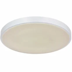 Luminaires Globo Lighting Plafonnier Globo SONNY LED Argenté, Blanc, 1 lumière, Télécommandes* Éclairage Led