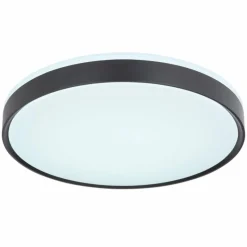 Luminaires Globo Lighting Plafonnier Globo SONNY LED Noir, Blanc, 1 lumière, Télécommandes* Éclairage Led