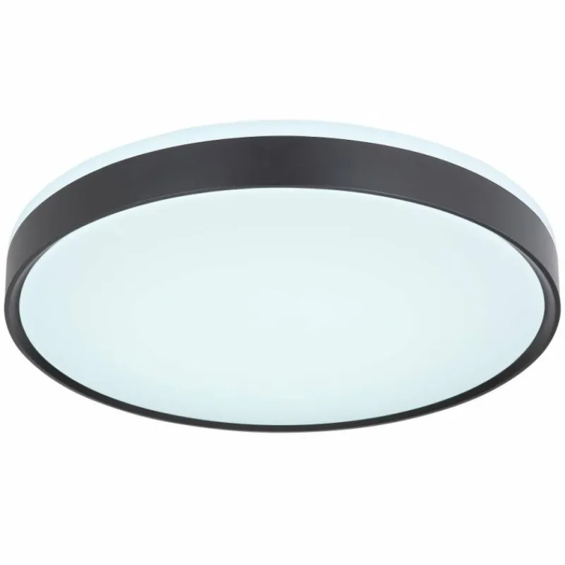 Luminaires Globo Lighting Plafonnier Globo SONNY LED Noir, Blanc, 1 lumière, Télécommandes* Éclairage Led