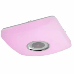 Luminaires Globo Lighting Plafonnier Globo SQUARE LED Blanc, 1 lumière, Télécommandes, Changeur de couleurs