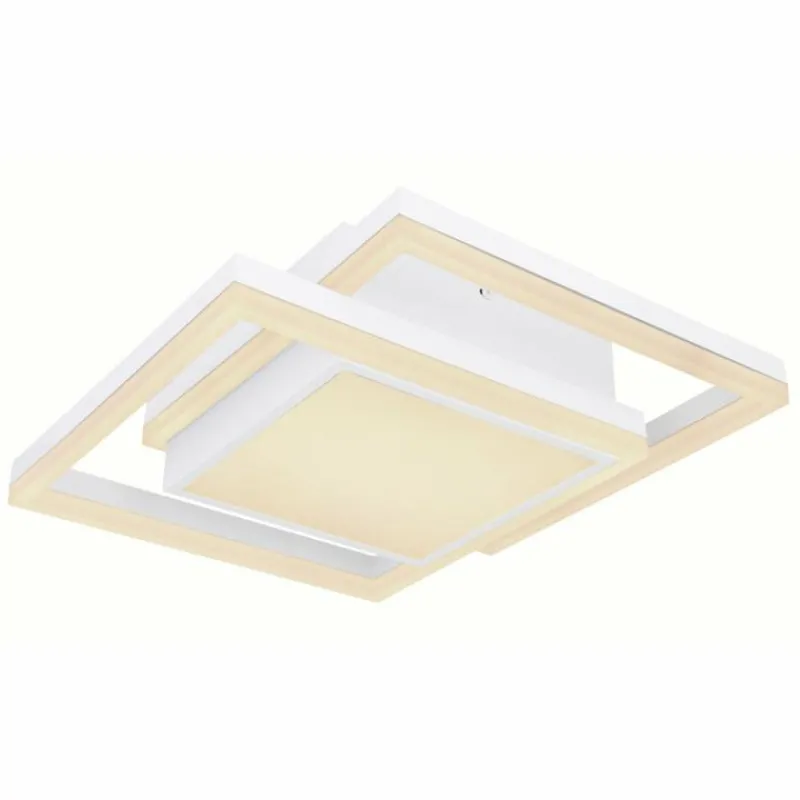 Luminaires Globo Lighting Plafonnier Globo SQUARES LED Blanc, 1 lumière