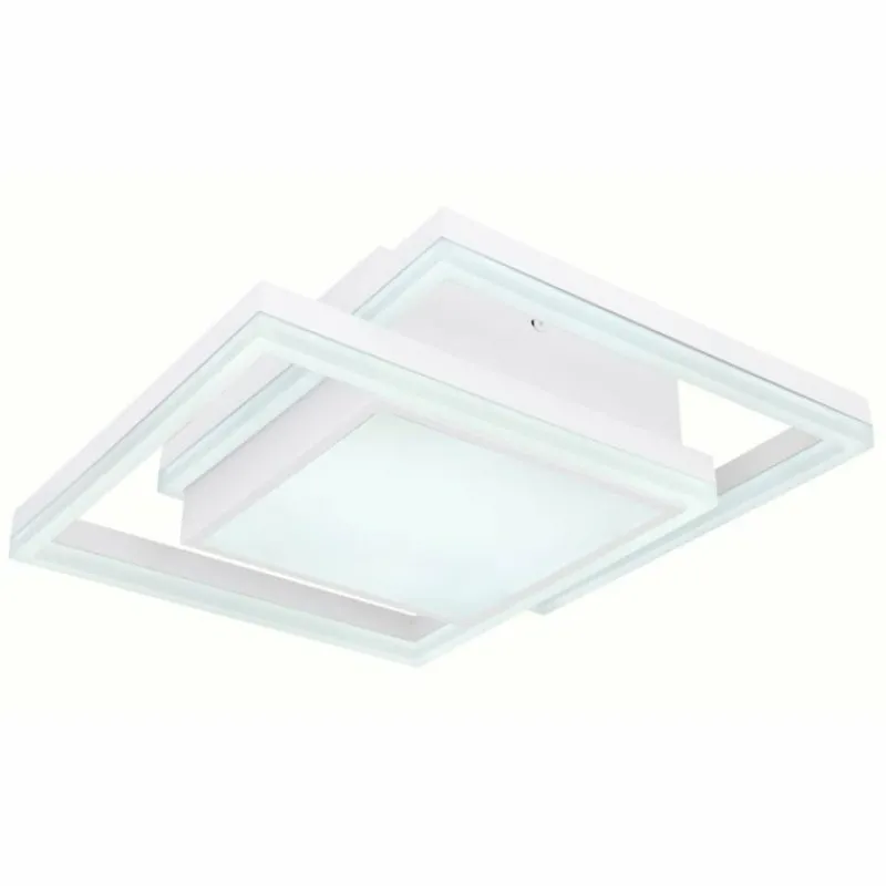 Luminaires Globo Lighting Plafonnier Globo SQUARES LED Blanc, 1 lumière