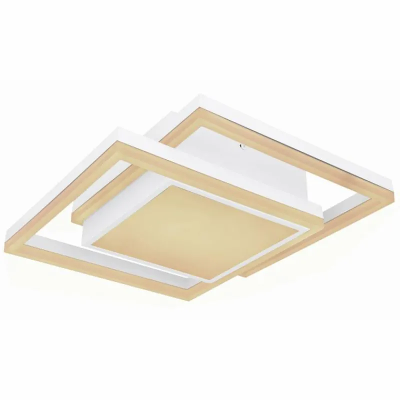 Luminaires Globo Lighting Plafonnier Globo SQUARES LED Blanc, 1 lumière