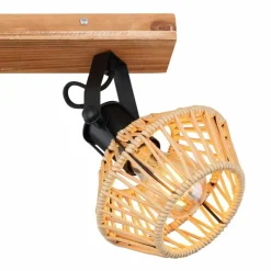 Style Boho-Chic-Luminaires Globo Lighting Plafonnier Globo STRAHLER Noir, 2 lumières