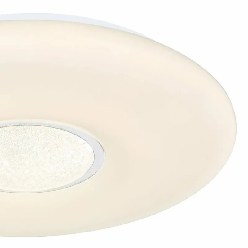 Luminaires Globo Lighting Plafonnier Globo SULLY LED Blanc, 1 lumière, Télécommandes, Changeur de couleurs