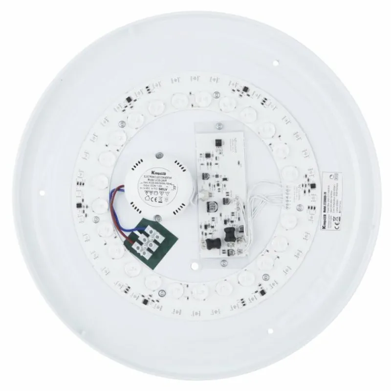 Luminaires Globo Lighting Plafonnier Globo SULLY LED Blanc, 1 lumière, Télécommandes, Changeur de couleurs