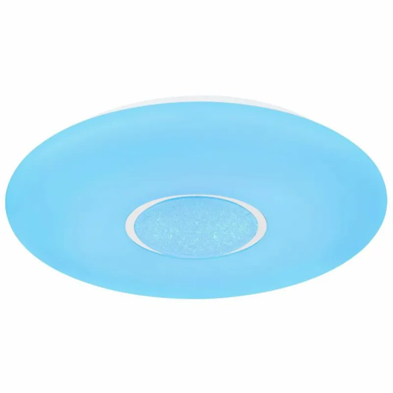 Luminaires Globo Lighting Plafonnier Globo SULLY LED Blanc, 1 lumière, Télécommandes, Changeur de couleurs