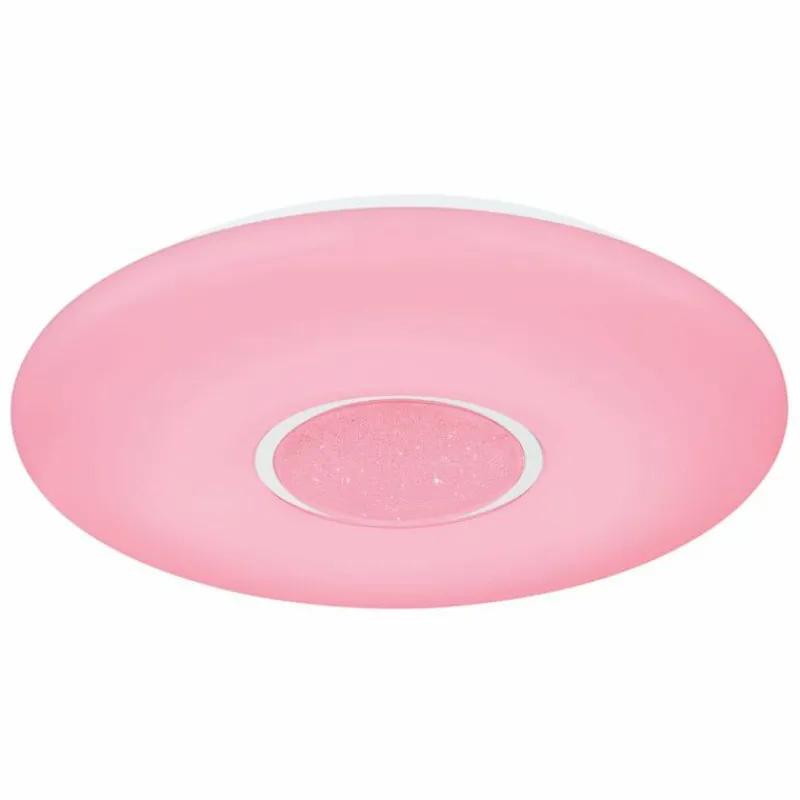 Luminaires Globo Lighting Plafonnier Globo SULLY LED Blanc, 1 lumière, Télécommandes, Changeur de couleurs