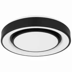 Luminaires Globo Lighting Plafonnier Globo SULLY LED Noir, 1 lumière, Télécommandes, Changeur de couleurs* Éclairage Led