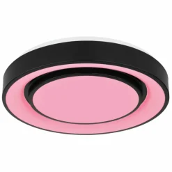 Luminaires Globo Lighting Plafonnier Globo SULLY LED Noir, 1 lumière, Télécommandes, Changeur de couleurs* Éclairage Led