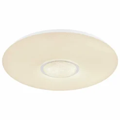 Luminaires Globo Lighting Plafonnier Globo SULLY LED Blanc, 1 lumière, Télécommandes, Changeur de couleurs* Éclairage Led