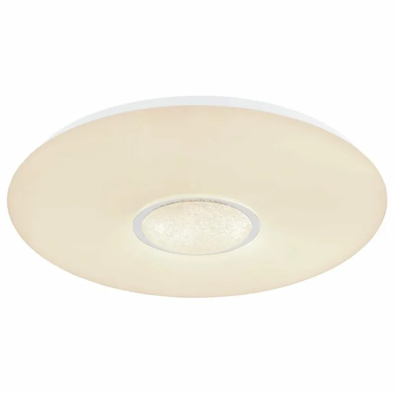 Luminaires Globo Lighting Plafonnier Globo SULLY LED Blanc, 1 lumière, Télécommandes, Changeur de couleurs* Éclairage Led