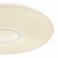 Luminaires Globo Lighting Plafonnier Globo SULLY LED Blanc, 1 lumière, Télécommandes, Changeur de couleurs* Éclairage Led