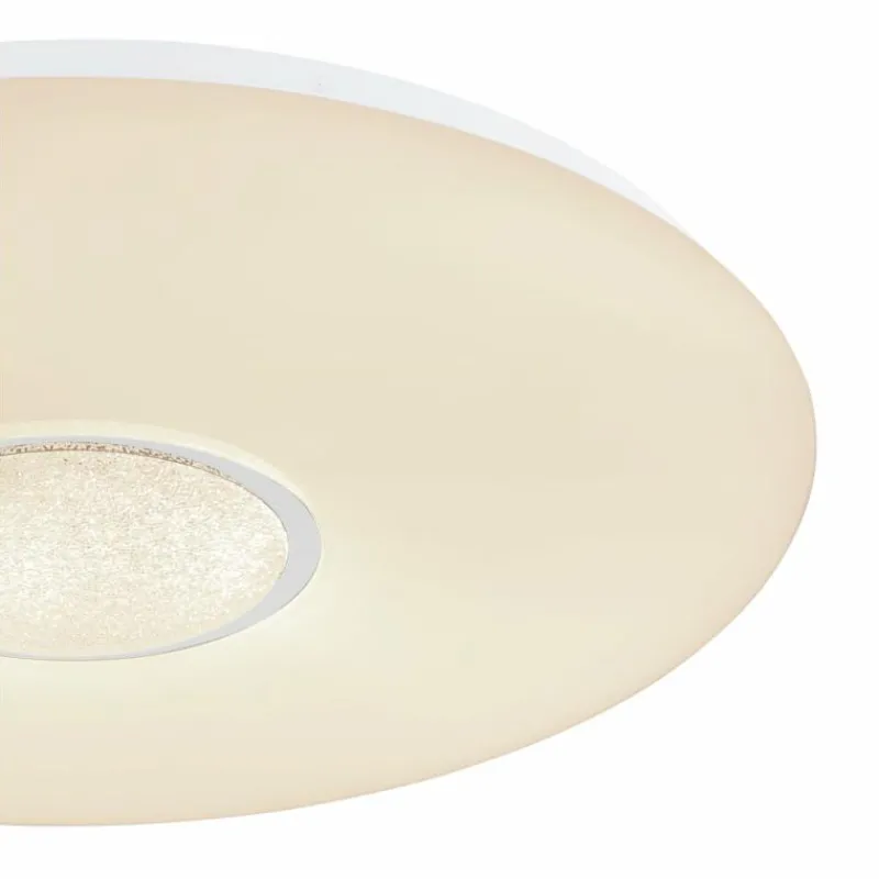 Luminaires Globo Lighting Plafonnier Globo SULLY LED Blanc, 1 lumière, Télécommandes, Changeur de couleurs* Éclairage Led