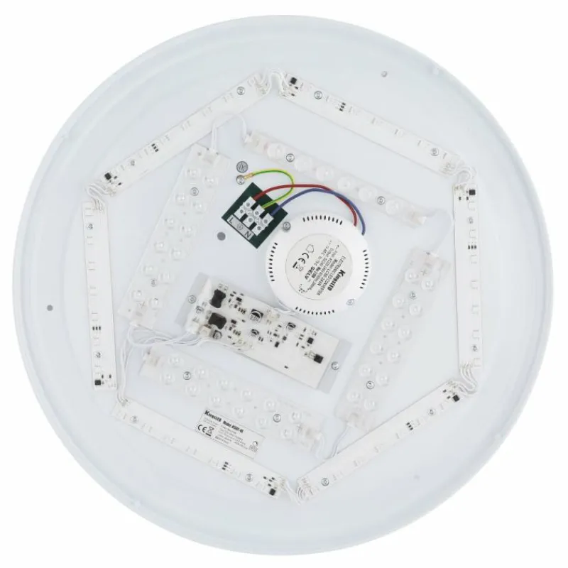 Luminaires Globo Lighting Plafonnier Globo SULLY LED Blanc, 1 lumière, Télécommandes, Changeur de couleurs* Éclairage Led