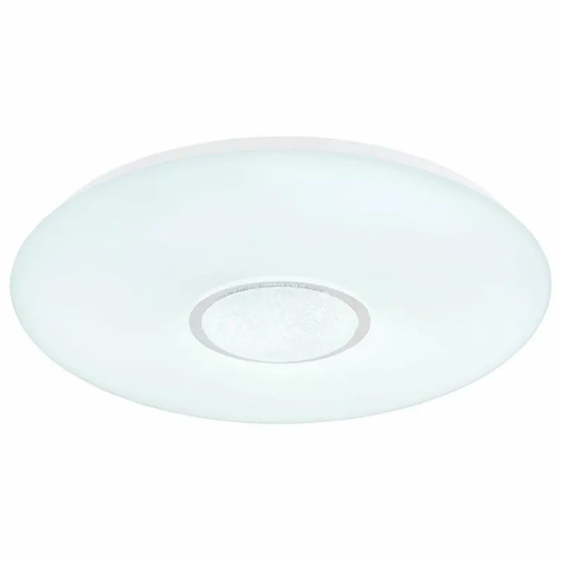 Luminaires Globo Lighting Plafonnier Globo SULLY LED Blanc, 1 lumière, Télécommandes, Changeur de couleurs* Éclairage Led