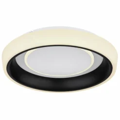 Luminaires Globo Lighting Plafonnier Globo TABANO LED Noir, 1 lumière, Télécommandes* Éclairage Led