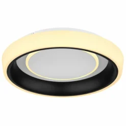 Luminaires Globo Lighting Plafonnier Globo TABANO LED Noir, 1 lumière, Télécommandes* Éclairage Led