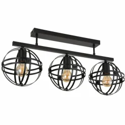 Luminaires Globo Lighting Plafonnier Globo TAMARA Noir, 3 lumières* Plafonniers