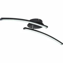 Luminaires Globo Lighting Plafonnier Globo TANSY LED Noir, 1 lumière* Éclairage Led