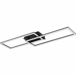 Luminaires Globo Lighting Plafonnier Globo TATJANA LED Noir, 1 lumière, Télécommandes* Éclairage Led