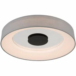 Lampes En Tissu-Luminaires Globo Lighting Plafonnier Globo TERPSA LED Noir, Blanc, 1 lumière, Télécommandes