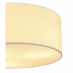 Lampes En Tissu-Luminaires Globo Lighting Plafonnier Globo THERESA Blanc, 3 lumières