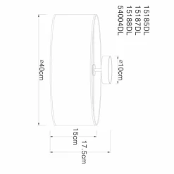 Lampes En Tissu-Luminaires Globo Lighting Plafonnier Globo THERESA Blanc, 3 lumières