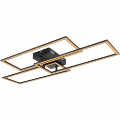 Luminaires Globo Lighting Plafonnier Globo TINY LED Noir, 1 lumière, Télécommandes* Éclairage Led