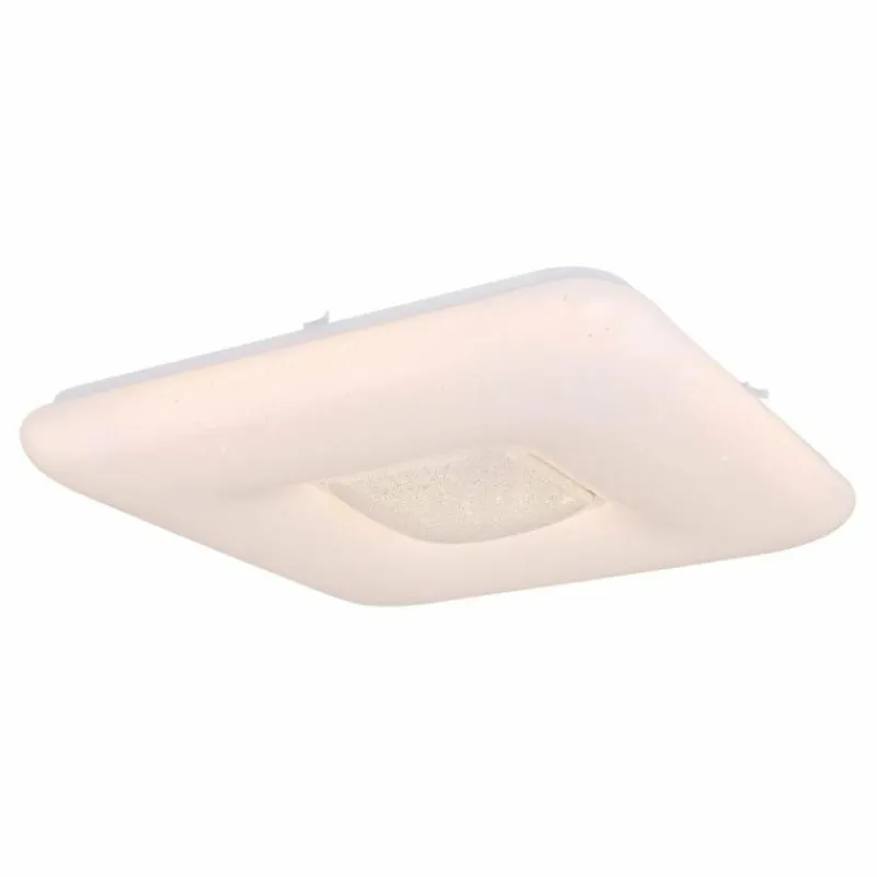 Luminaires Globo Lighting Plafonnier Globo TRYSTAN LED Blanc, 1 lumière, Télécommandes, Changeur de couleurs