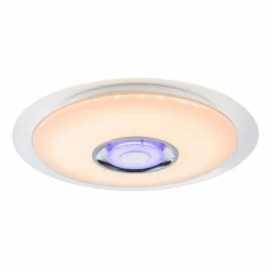Luminaires Globo Lighting Plafonnier GLOBO TUNE LED Blanc, 2 lumières, Télécommandes, Changeur de couleurs
