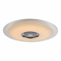 Luminaires Globo Lighting Plafonnier Globo TUNE LED Blanc, 2 lumières, Télécommandes, Changeur de couleurs