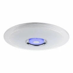 Luminaires Globo Lighting Plafonnier Globo TUNE LED Blanc, 2 lumières, Télécommandes, Changeur de couleurs