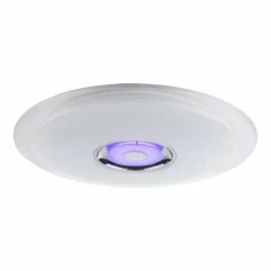 Luminaires Globo Lighting Plafonnier Globo TUNE LED Blanc, 2 lumières, Télécommandes, Changeur de couleurs